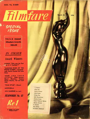 C.R. Mandy (Editor), Filmfare, 1956, Magazine