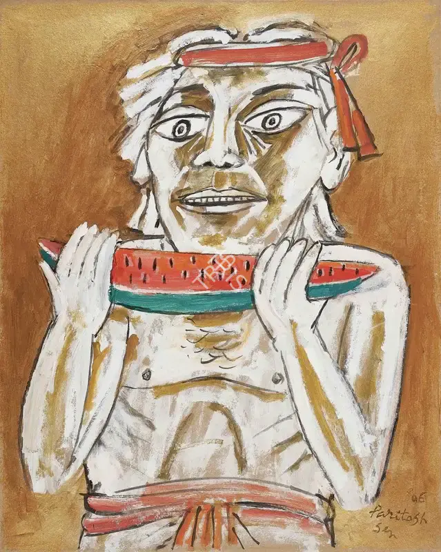 Paritosh Sen (Artist), Untitled, 1996, Painting