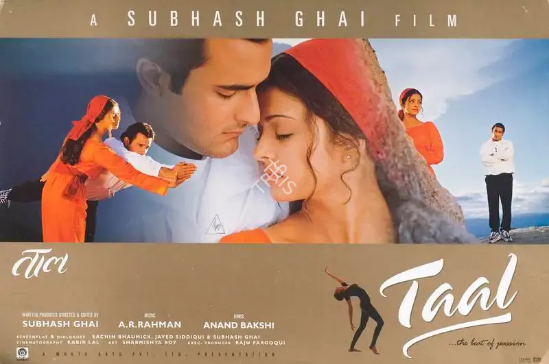 Kabir Lal (Cinematographer), Taal, 1999, Lobby Card