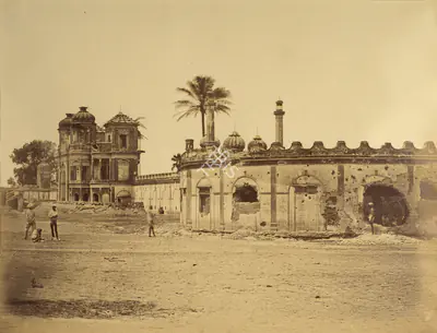 Felice Beato (Photographer), The Secunderabagh Showing the breach, Lucknow, 1858, Antiquarian Photograph