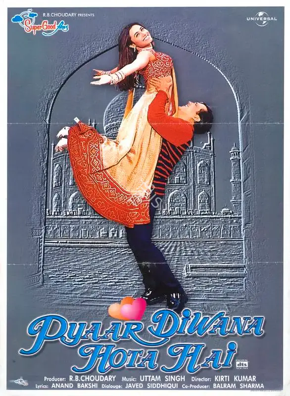R.B. Chowdhary (Producer), Pyaar Diwana Hota Hai, 2002, Full Sheet Poster