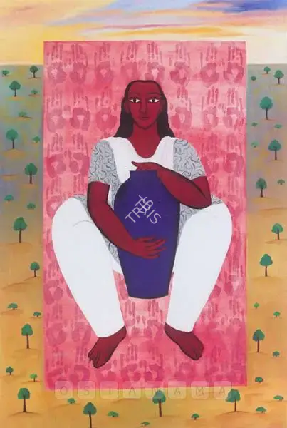 Rekha Rodwittiya (Artist), Stories From The Womb, 1997, Painting
