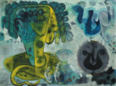 Ali, J. Sultan (Artist). Ajghara- Tarangini, 1988 | Painting, Os.Del/15.07.08, 2008 · Osian's