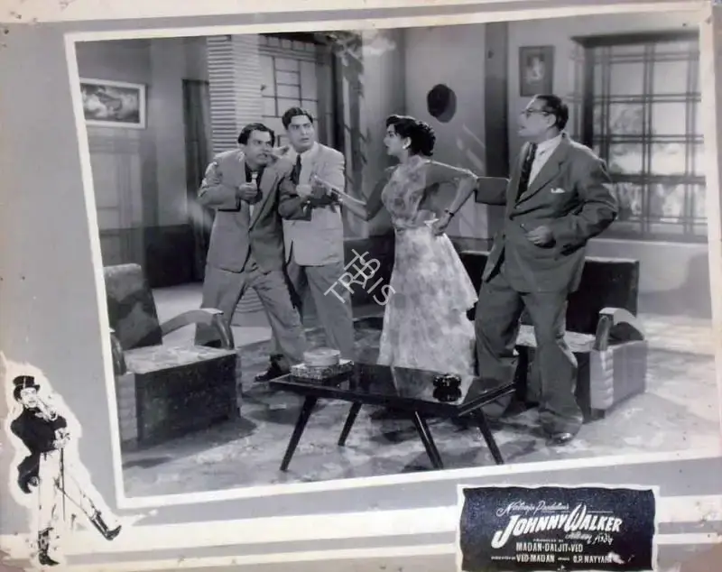 T.R. Joshi (Cinematographer), Johnny Walker, 1957, Lobby Card
