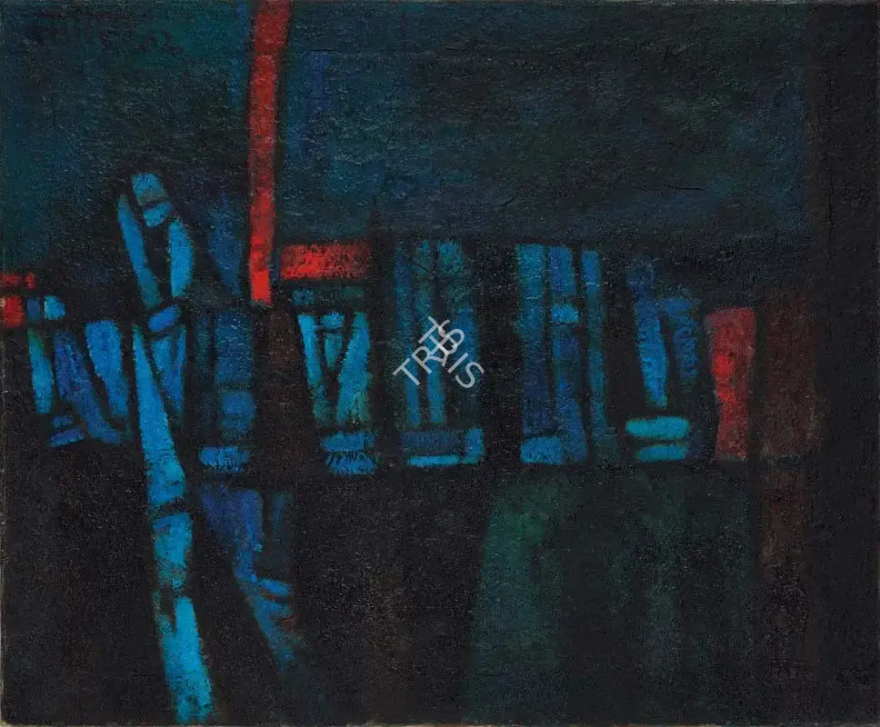 Satish Gujral (Artist), Shiva's bull, 1962, Painting