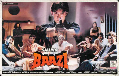 Salim (Producer), Baazi, 1995, Lobby Card