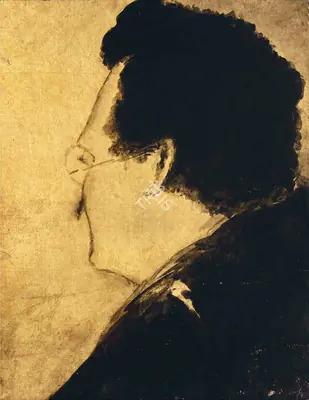 Tagore, Gaganendranath (Artist). Portrait of Nandalal Bose, 1908-1909 | Drawing, 2016 · Pundole