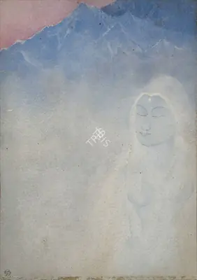 Tagore, Gaganendranath (Artist). Parvati's Tapasya, c.1920 | Painting, 2018 · Asta Guru