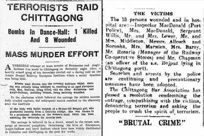 Unknown (Writer), Newspaper reports from Direct Action Day,  India: 16 August 1946, 1946, Newspaper Clipping
