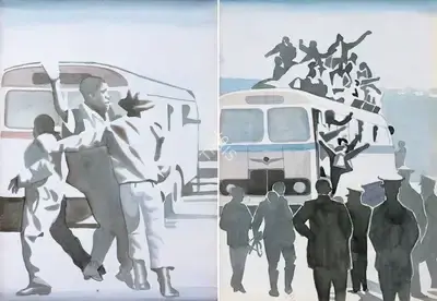 Shibu Natesan (Artist), Untitled, 1999, Painting