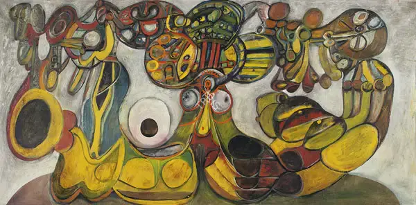 Avinash Chandra (Artist), Untitled (Under the Sea), 1965, Painting