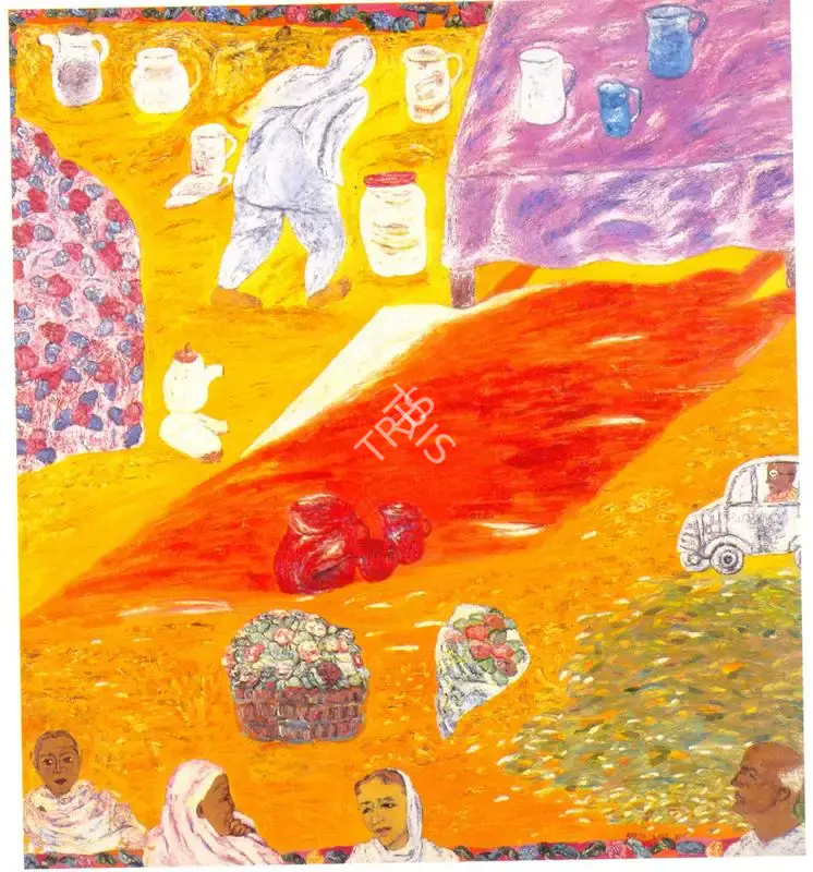 Arpita Singh (Artist), The White Peacock, 1985, Painting