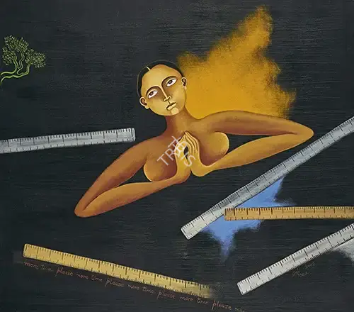 Arpana Caur (Artist), Time Go Slow, 2007, Painting