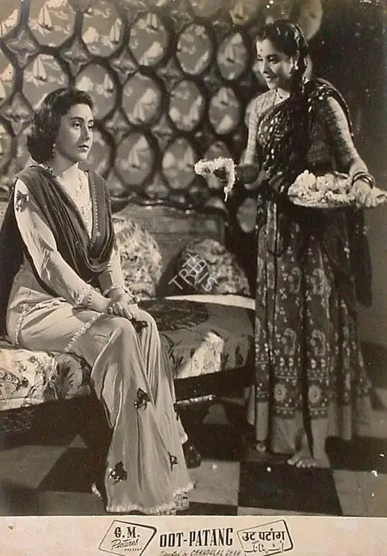 Chandulal J. Shah (Director), Oot Patang, 1955, Lobby Card