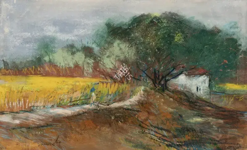 Ghose, Gopal (Artist). Untitled, 1959 | Painting, Sa.Onl/14.12.23, 2023 · Saffronart