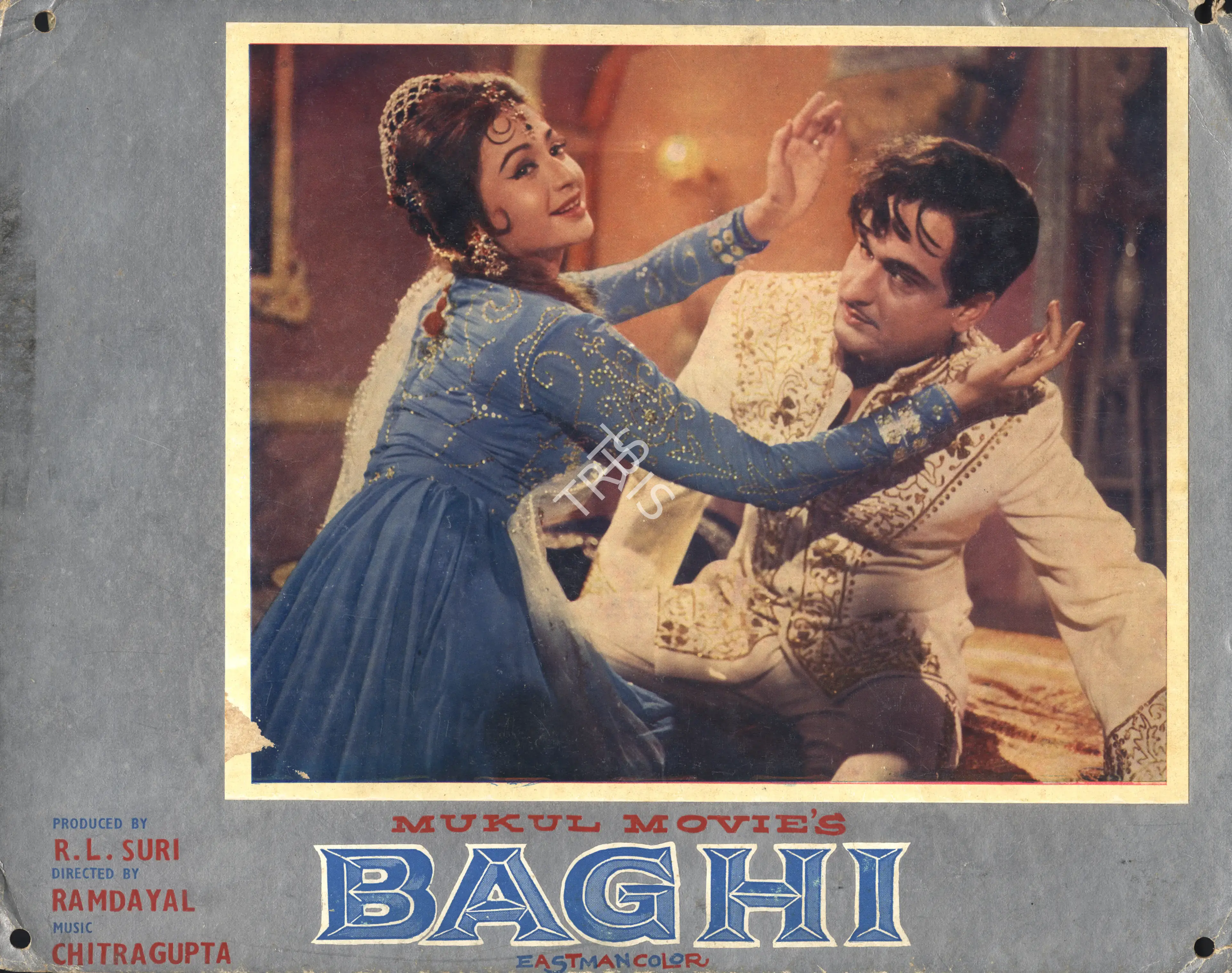 R.L. Suri (Producer), Baghi, 1964, Photographic Still Mounted on Lobby Card