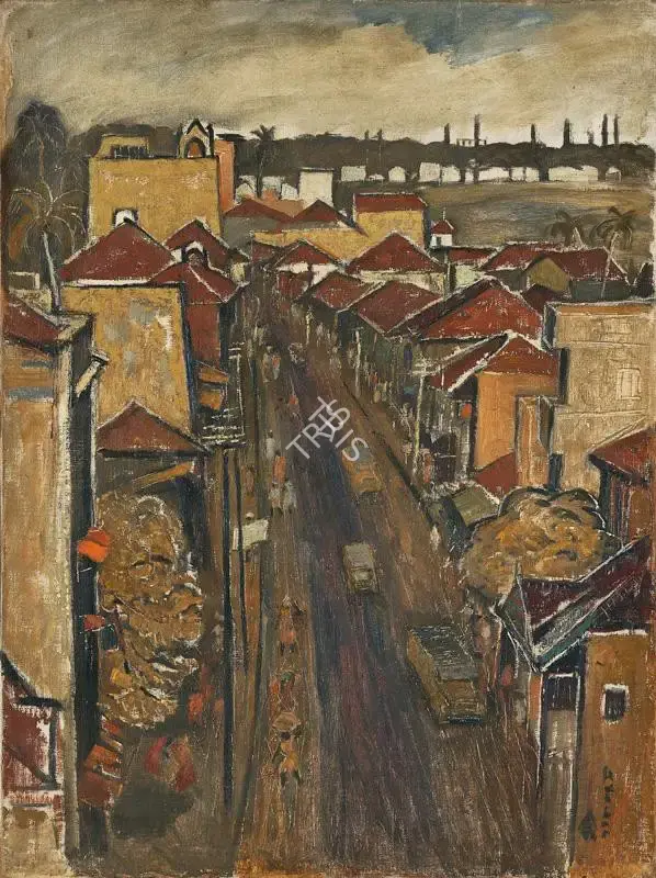 K.K. Hebbar (Artist), Untitled (Mahim), 1944, Painting