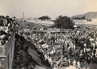 Lala Deen Dayal (Photographer), Sun Festival Procession in Jaipur, Antiquarian Photograph