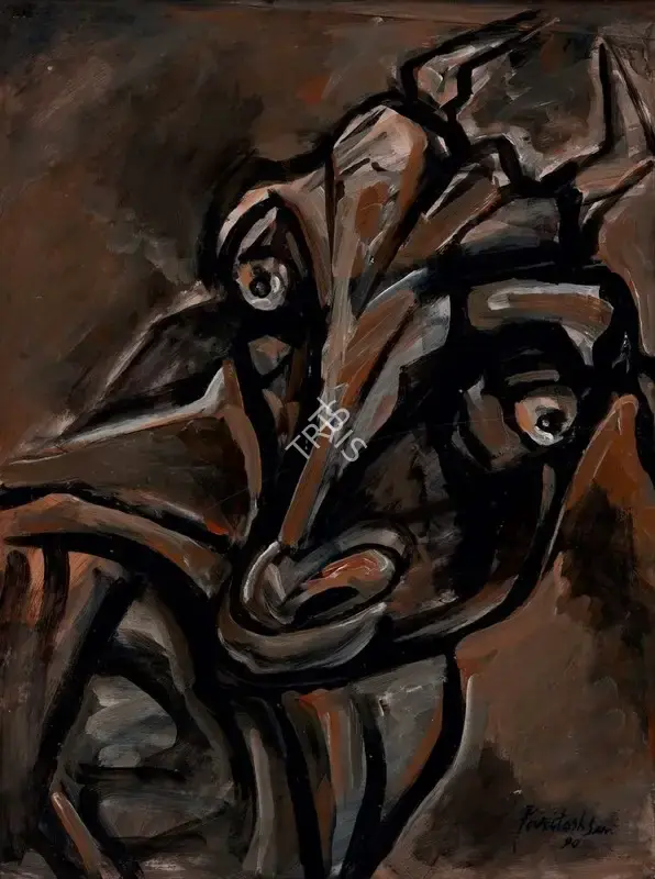 Paritosh Sen (Artist), Untitled, 1990, Painting