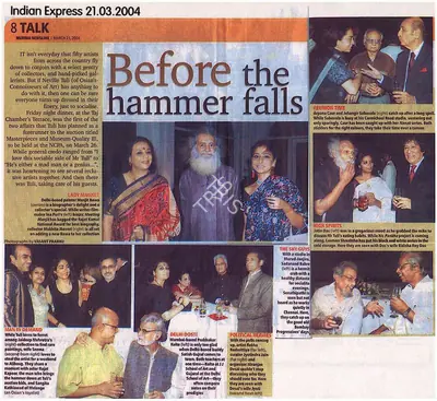 Before the hammer falls, 2004, Newspaper Clipping