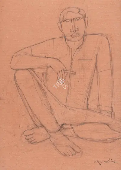 Lalu Prasad Shaw (Artist), Untitled, 1988, Drawing