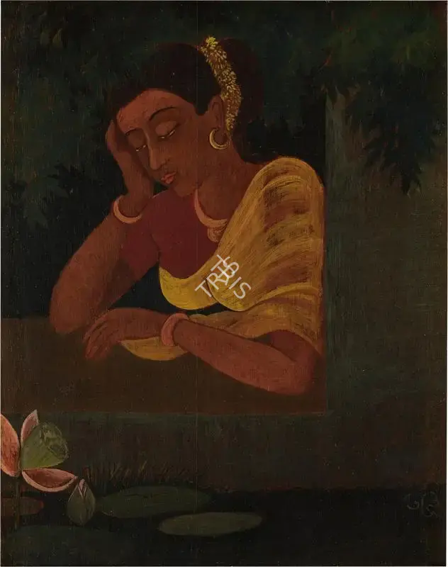 A.K. Haldar (Artist), Discord, Painting