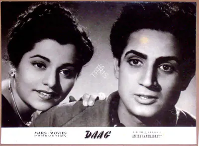 V. Babasaheb (Cinematographer), Daag, 1952, Lobby Card