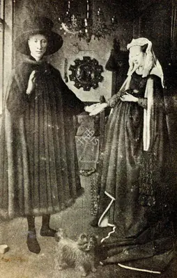 Jan Van Eyck (Artist), Arnolfini's Wedding Portrait, 1434, Painting