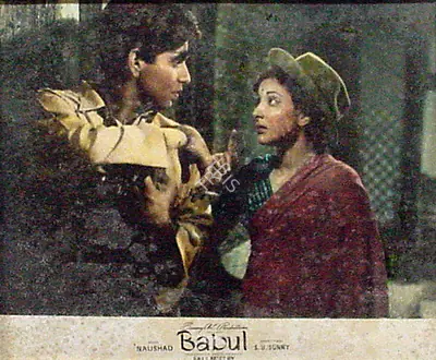 Fali Mistry (Cinematographer), Babul, 1950, Lobby Card
