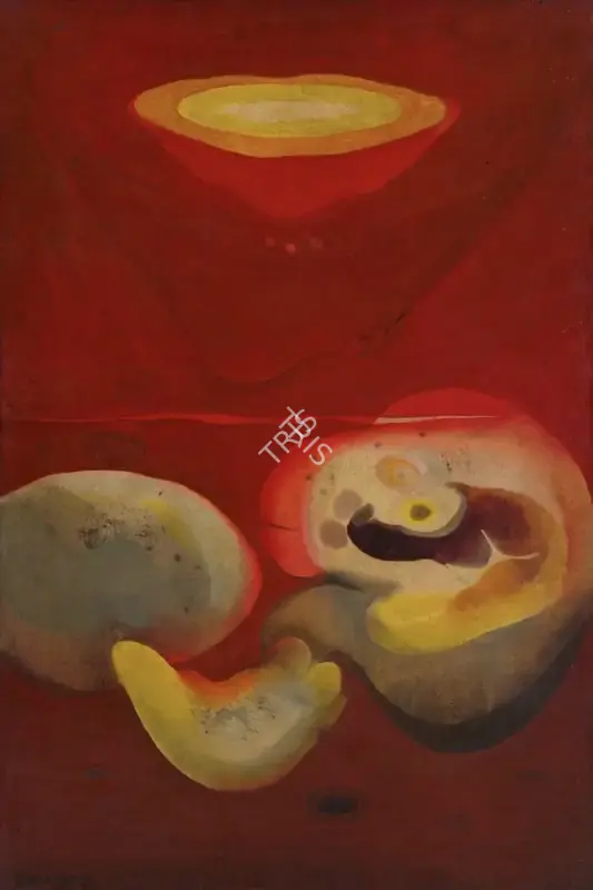 Dasgupta, Bimal (Artist). Untitled, 1970 | Painting, Sa.Onl/03.04.25, 2025 · Saffronart