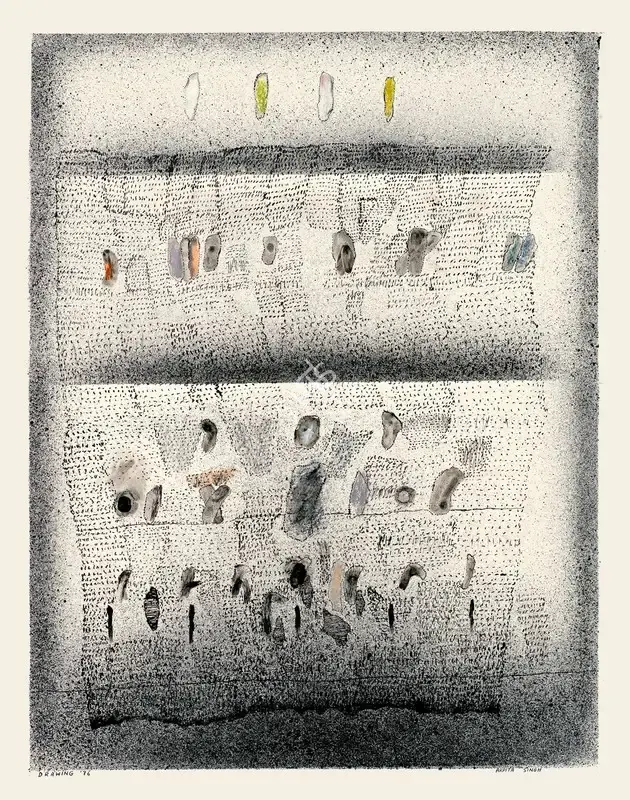Arpita Singh (Artist), Drawing, 1976, Drawing