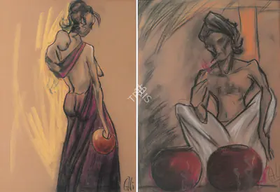 J. Sultan Ali (Artist), Andhra Pradesh Famine Series, 1954, Painting