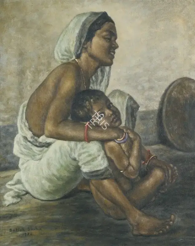 Satish Sinha (Artist), Untitled, 1954, Painting