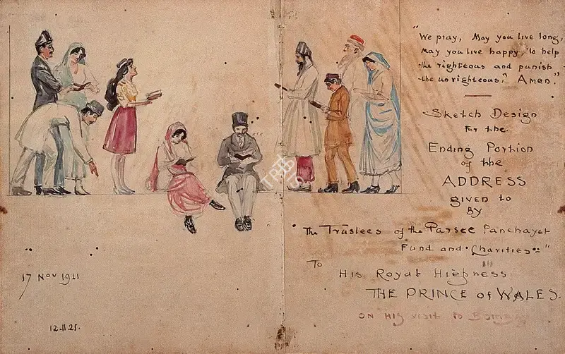 M.V. Dhurandhar (Artist), H.R.H. The Prince of Wales' Visit to Bombay, 1921, 1921, Painting