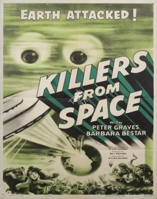 W.Lee Wilder (Producer), Killers from Space, 1954, Poster