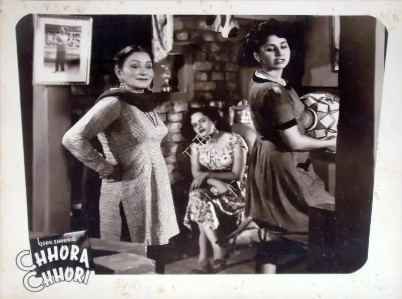 Kidar Sharma (Director), Chhora Chhori, 1955, Lobby Card