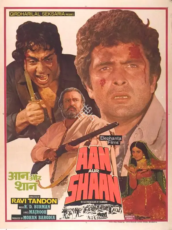 Mohan Barodia (Producer), Aan Aur Shaan, 1984, Full Sheet Poster