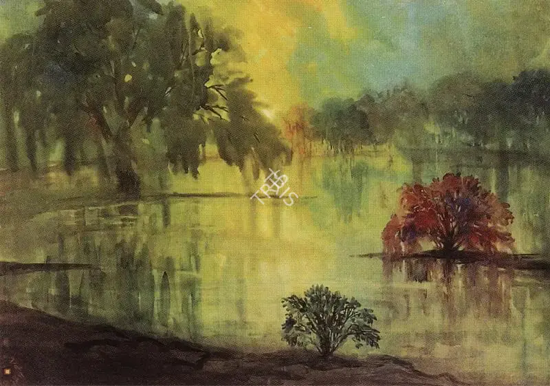 Badri Nath Arya (Artist), Symphony, 1964, Painting