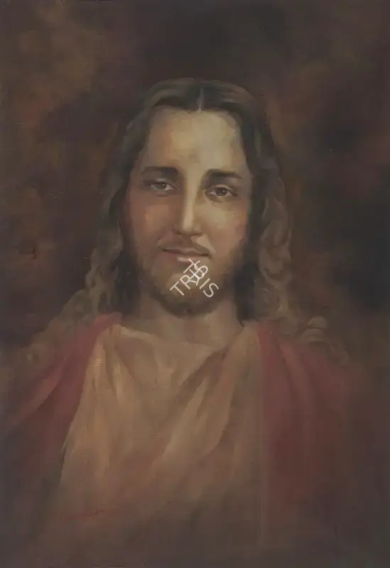 A.X. Trindade (Artist), Portrait of Christ, 1922, Painting