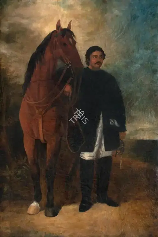 Benjamin Hudson (Artist), Portrait of Rajah Pratap Chandra Sinha, Painting