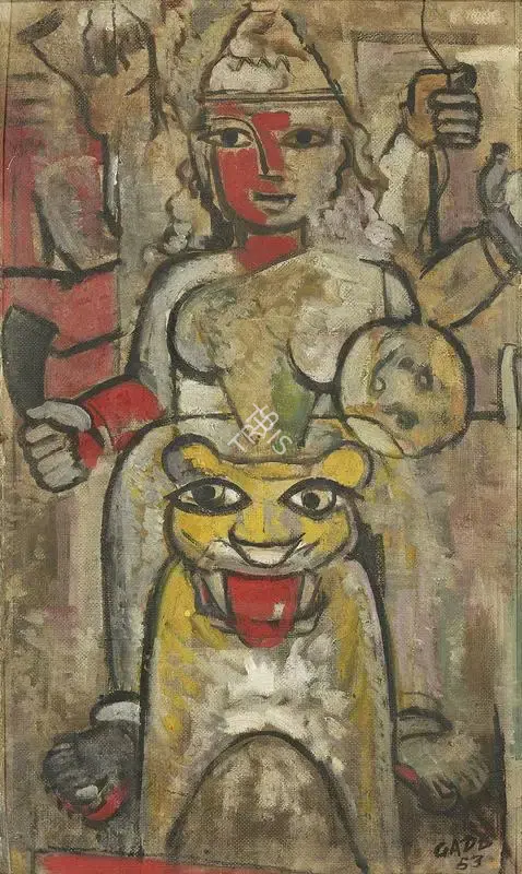 H.A. Gade (Artist), Untitled, 1953, Painting