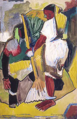 M.F. Husain (Artist), Untitled, 1949, Painting