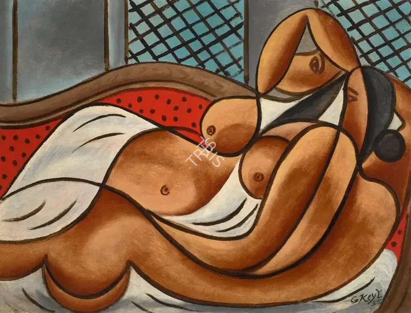 George Keyt (Artist), Lovers, 1935, Painting