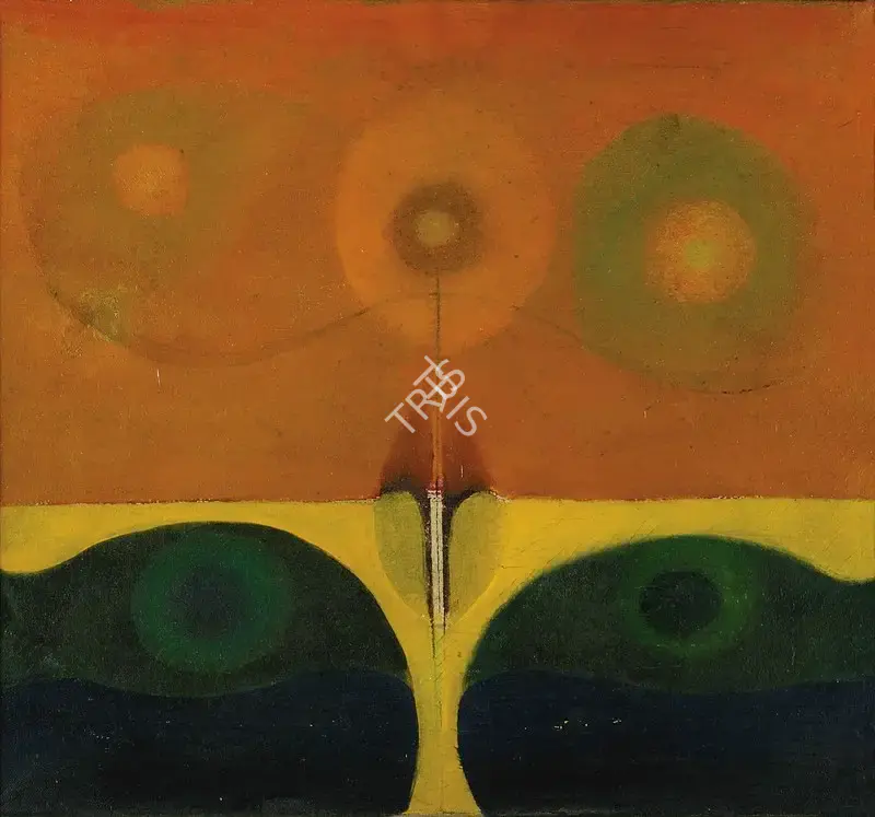 Bimal Dasgupta (Artist), Untitled, 1972, Painting