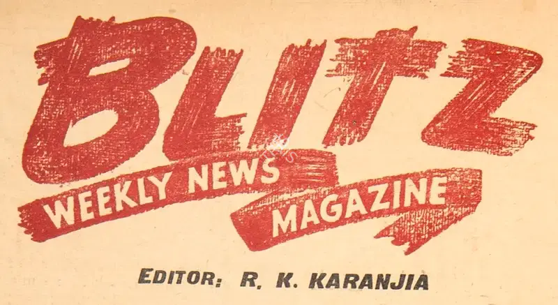 R.K. Karanjia (Editor), Blitz, 1944, Magazine