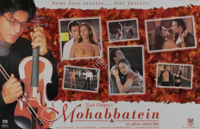 Yash Chopra (Producer), Mohabbatein, 2000, Lobby Card