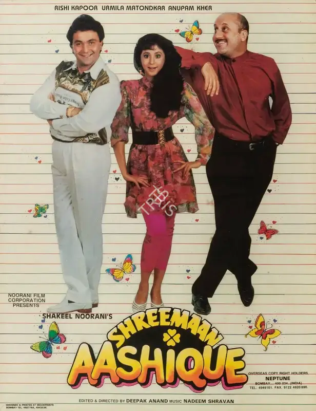 Shakeel Noorani (Producer), Shreemaan Aashique, 1993, Full Sheet Poster