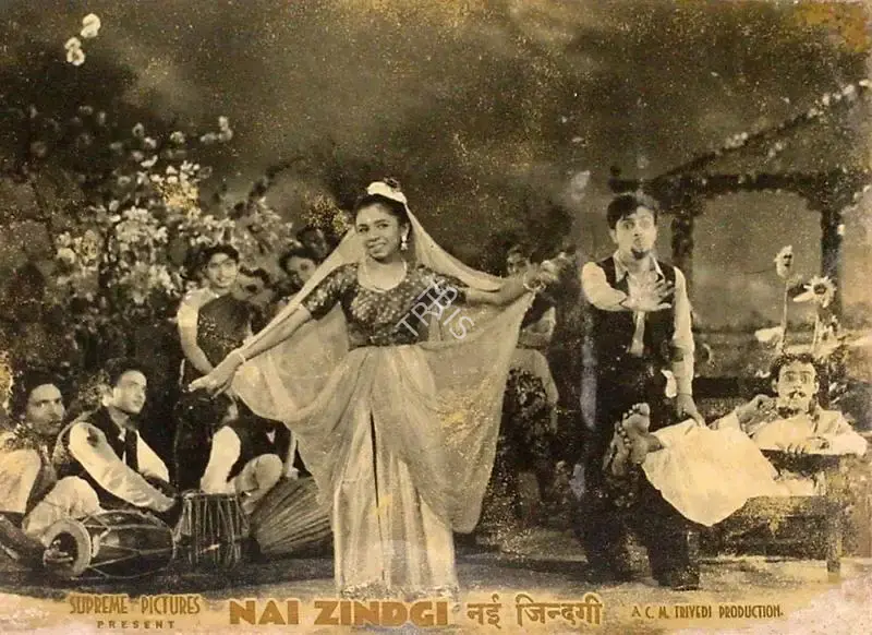 Chimanlal Trivedi (Producer), Nai Zindagi, 1951, Lobby Card