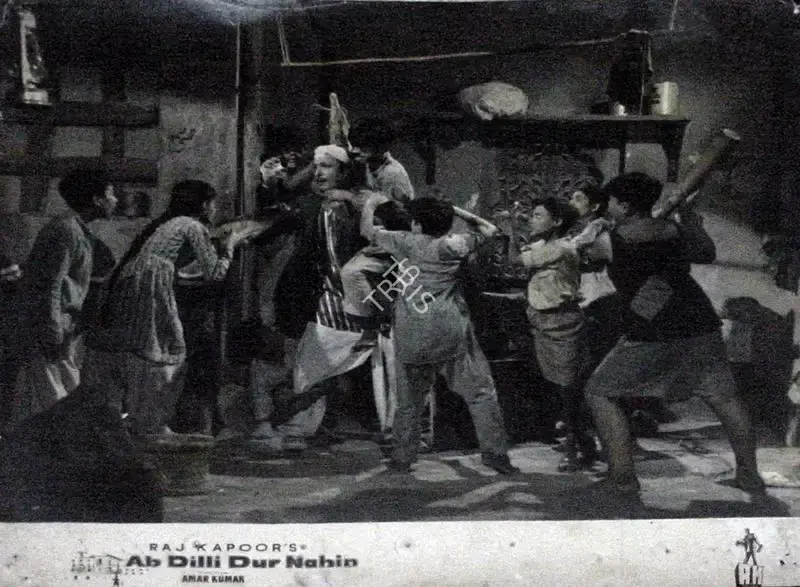 Jaywant Pathare (Cinematographer), Ab Dilli Dur Nahin, 1957, Lobby Card