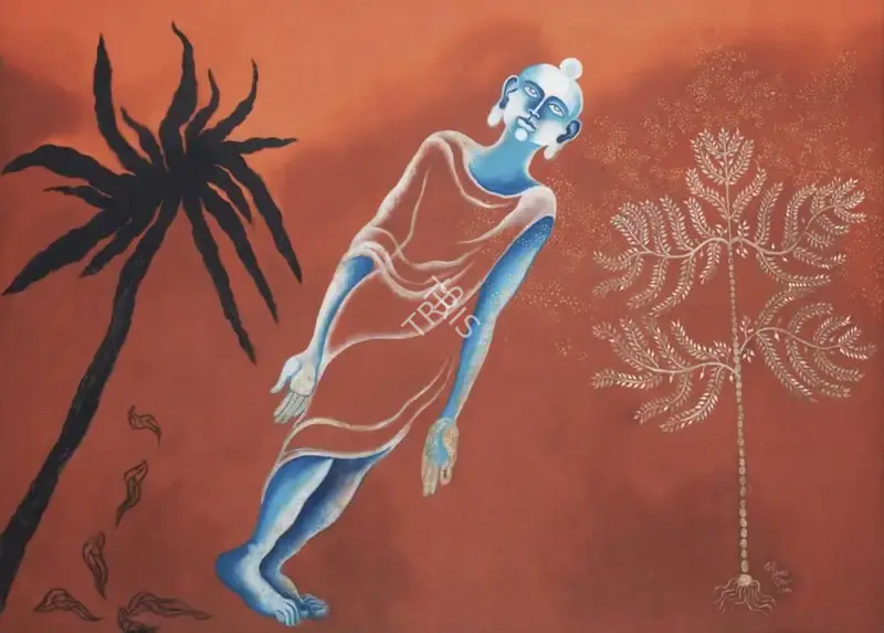 Arpana Caur (Artist), Tree of Suffering Tree of Enlightenment, 2004, Painting